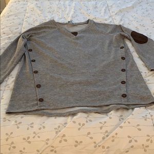 Grey tunic sweater